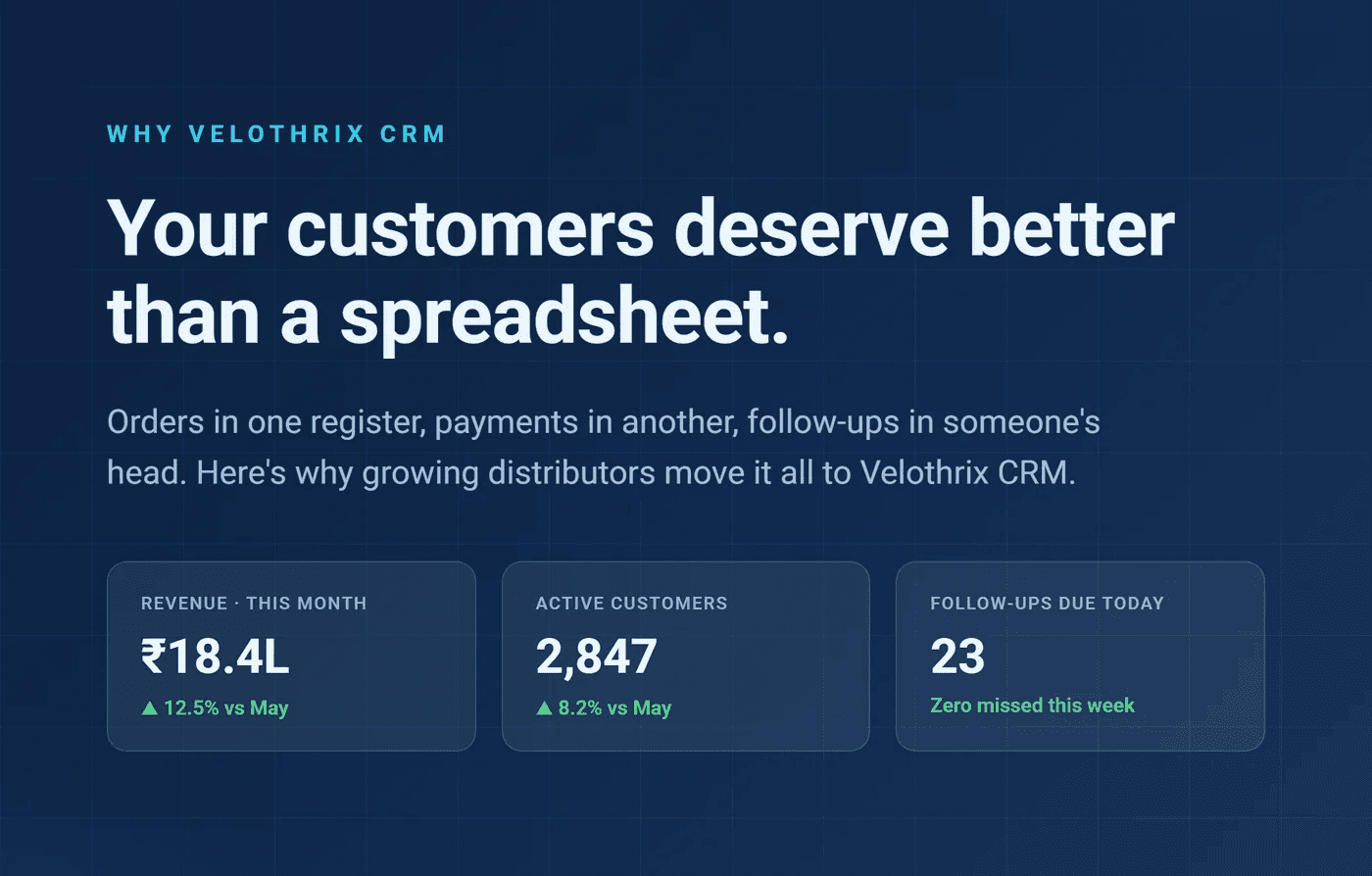 Your customers deserve better than a spreadsheet