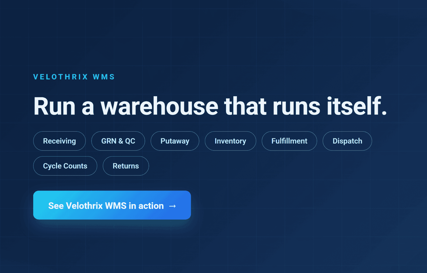 Run your whole warehouse on vWMS